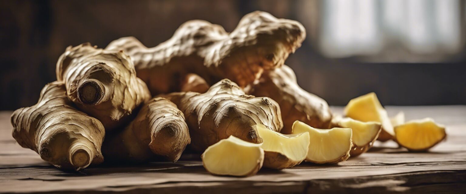 Fresh ginger root