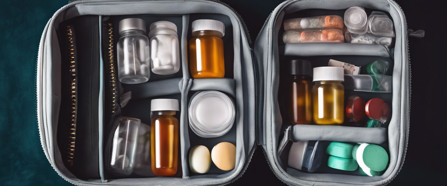 Travel pill organizer